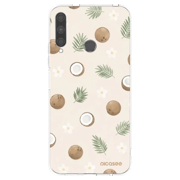 Picasee silikonowe przeźroczyste etui na Huawei P40 Lite E - Coconut Breeze