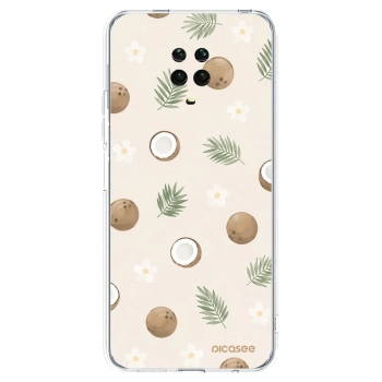 Picasee silikonowe przeźroczyste etui na Xiaomi Redmi Note 9 Pro - Coconut Breeze