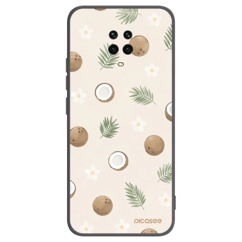 Picasee silikonowe czarne etui na Xiaomi Redmi Note 9 Pro - Coconut Breeze