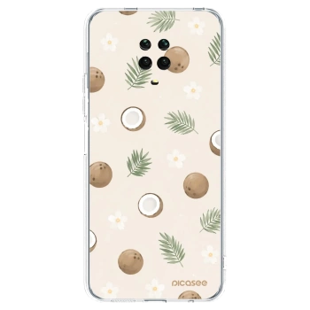 Picasee silikonowe przeźroczyste etui na Xiaomi Redmi Note 9S - Coconut Breeze