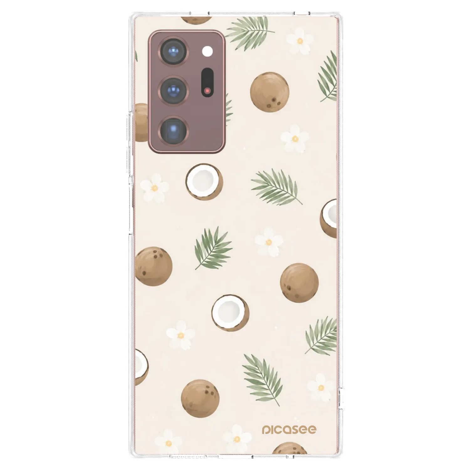 Picasee silikonowe przeźroczyste etui na Samsung Galaxy Note 20 Ultra - Coconut Breeze