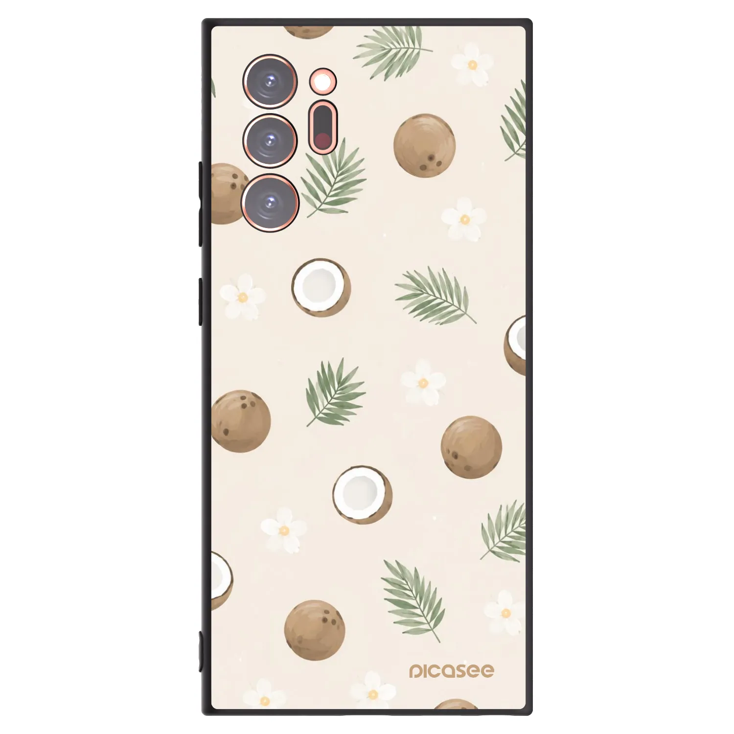 Picasee silikonowe czarne etui na Samsung Galaxy Note 20 Ultra - Coconut Breeze