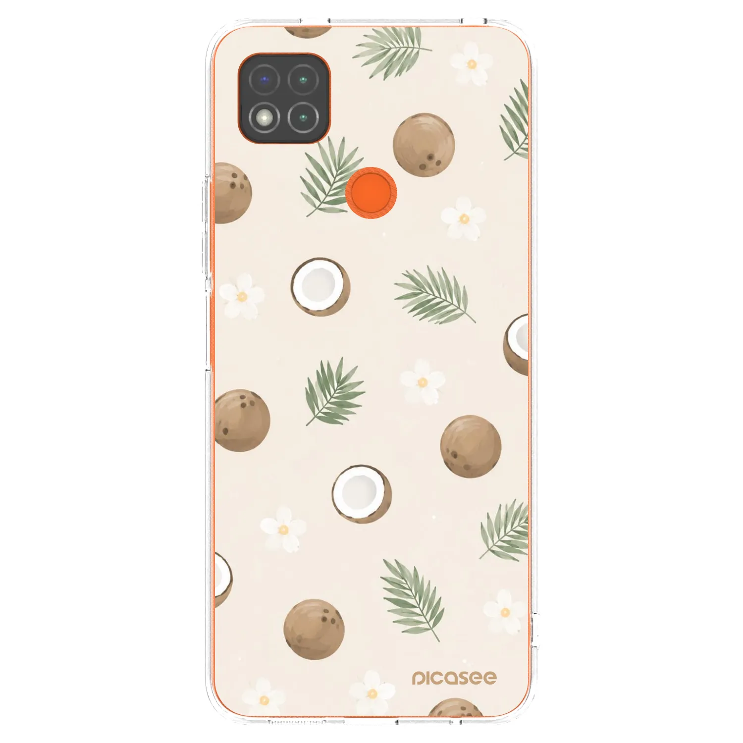 Picasee silikonowe przeźroczyste etui na Xiaomi Redmi 9C - Coconut Breeze