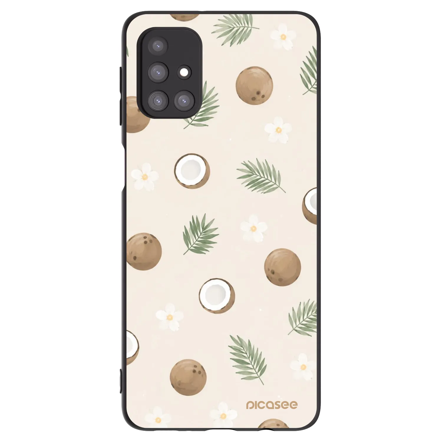 Picasee silikonowe czarne etui na Samsung Galaxy M31s - Coconut Breeze