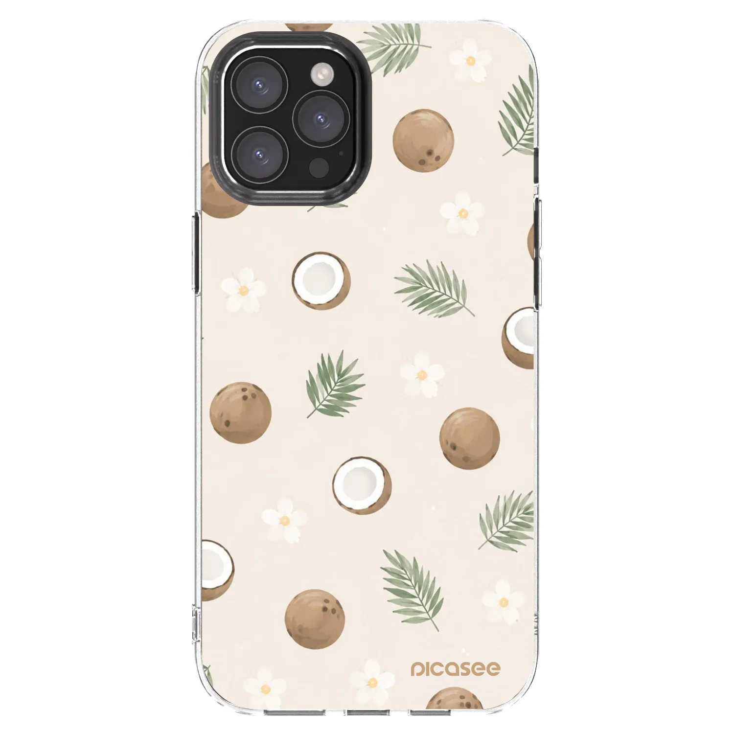 Picasee silikonowe przeźroczyste etui na Apple iPhone 12 Pro Max - Coconut Breeze