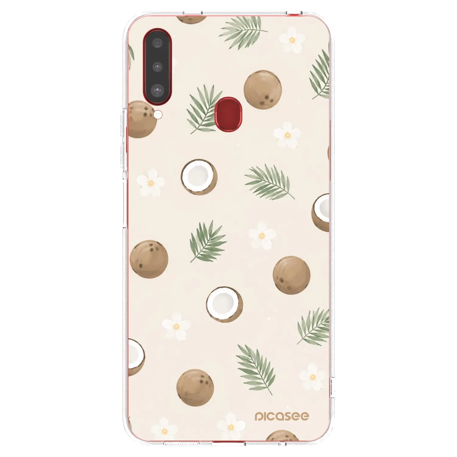 Picasee silikonowe przeźroczyste etui na Samsung Galaxy A20s - Coconut Breeze