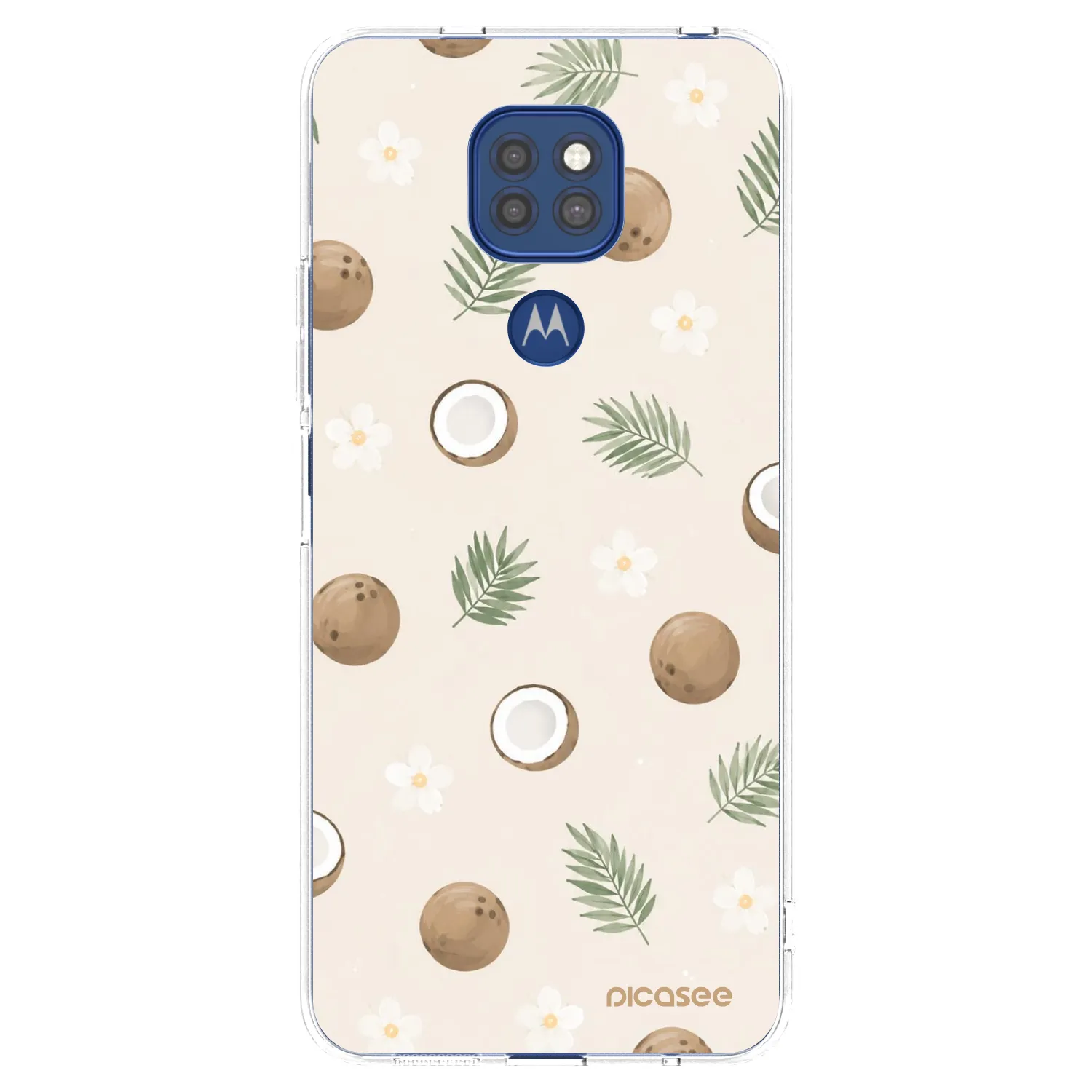 Picasee silikonowe przeźroczyste etui na Motorola Moto G9 Play - Coconut Breeze