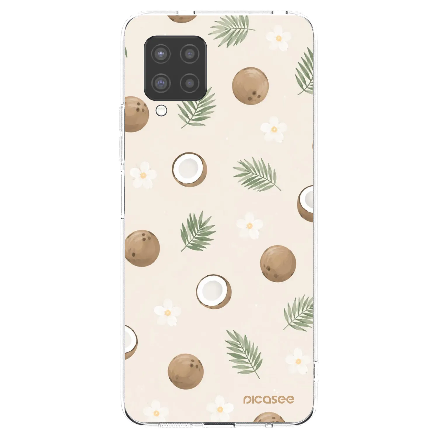 Picasee silikonowe przeźroczyste etui na Samsung Galaxy A42 A426B - Coconut Breeze
