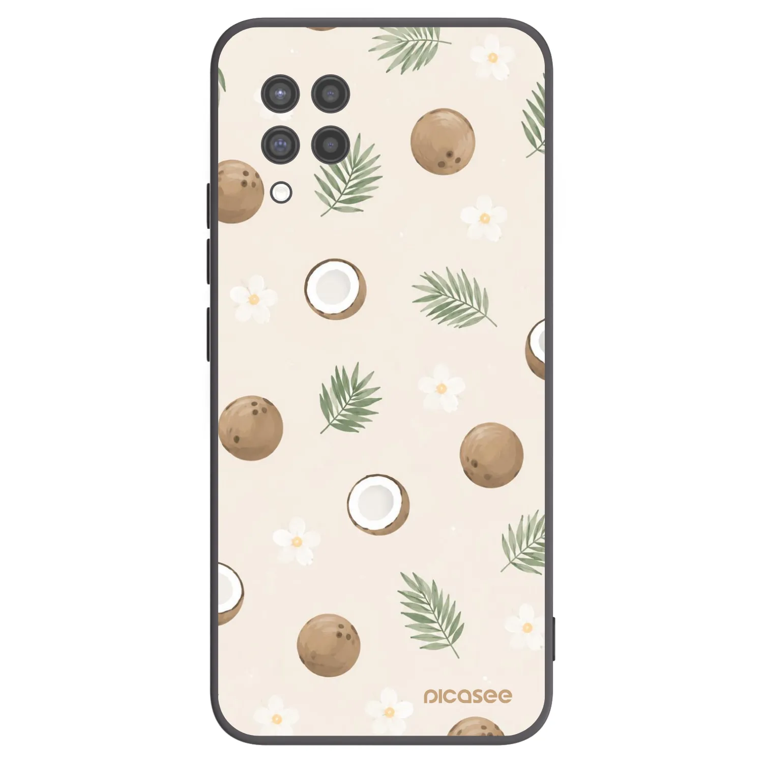 Picasee silikonowe czarne etui na Samsung Galaxy A42 A426B - Coconut Breeze