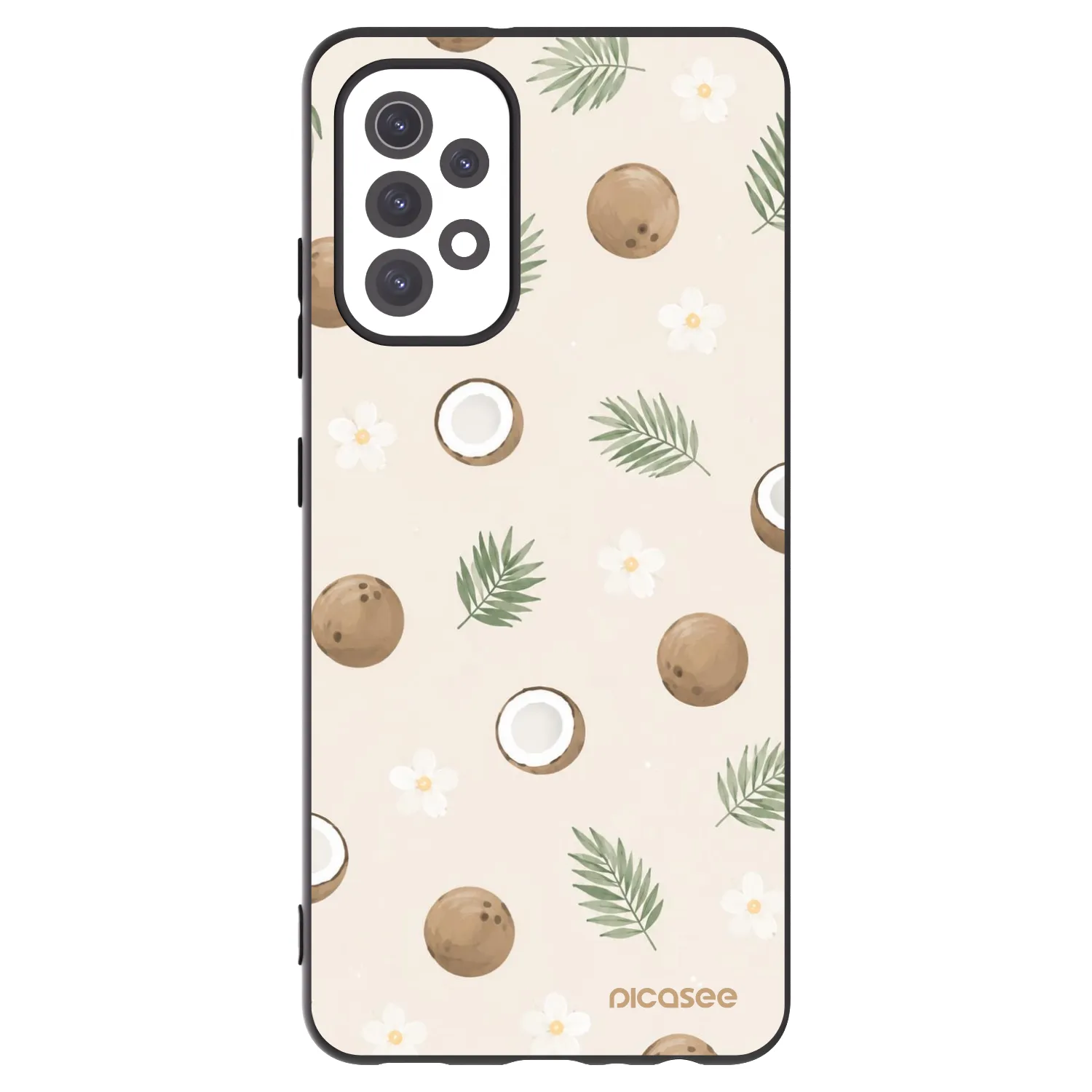 Picasee silikonowe czarne etui na Samsung Galaxy A32 5G A326B - Coconut Breeze