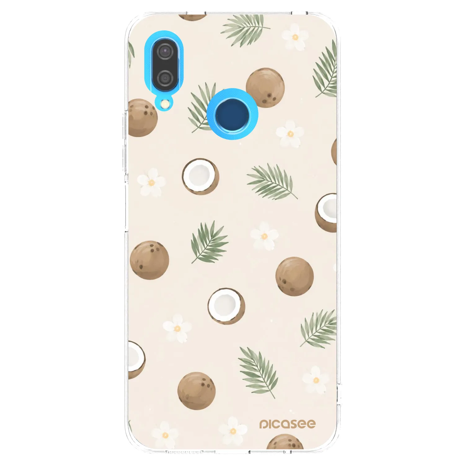 Picasee silikonowe przeźroczyste etui na Huawei P20 Lite - Coconut Breeze