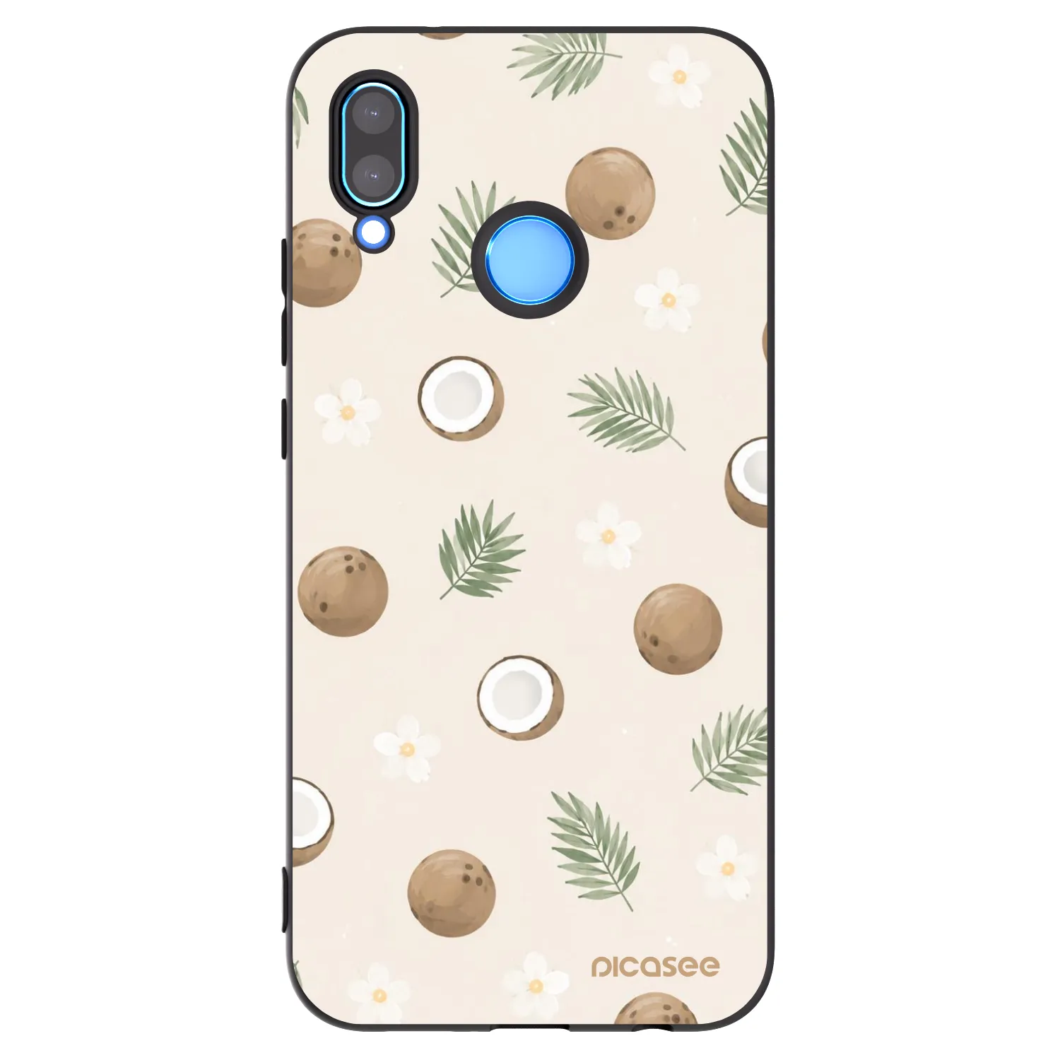 Picasee silikonowe czarne etui na Huawei Mate 40 Pro - Coconut Breeze