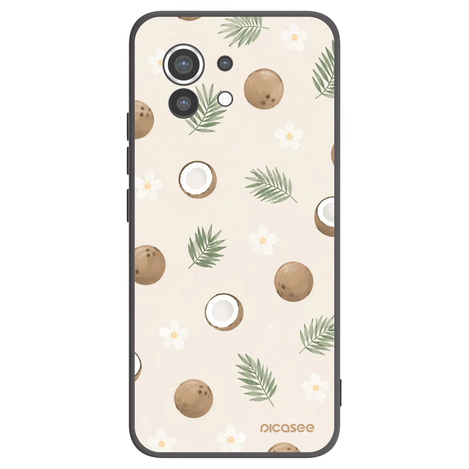 Picasee silikonowe czarne etui na Xiaomi Mi 11 - Coconut Breeze