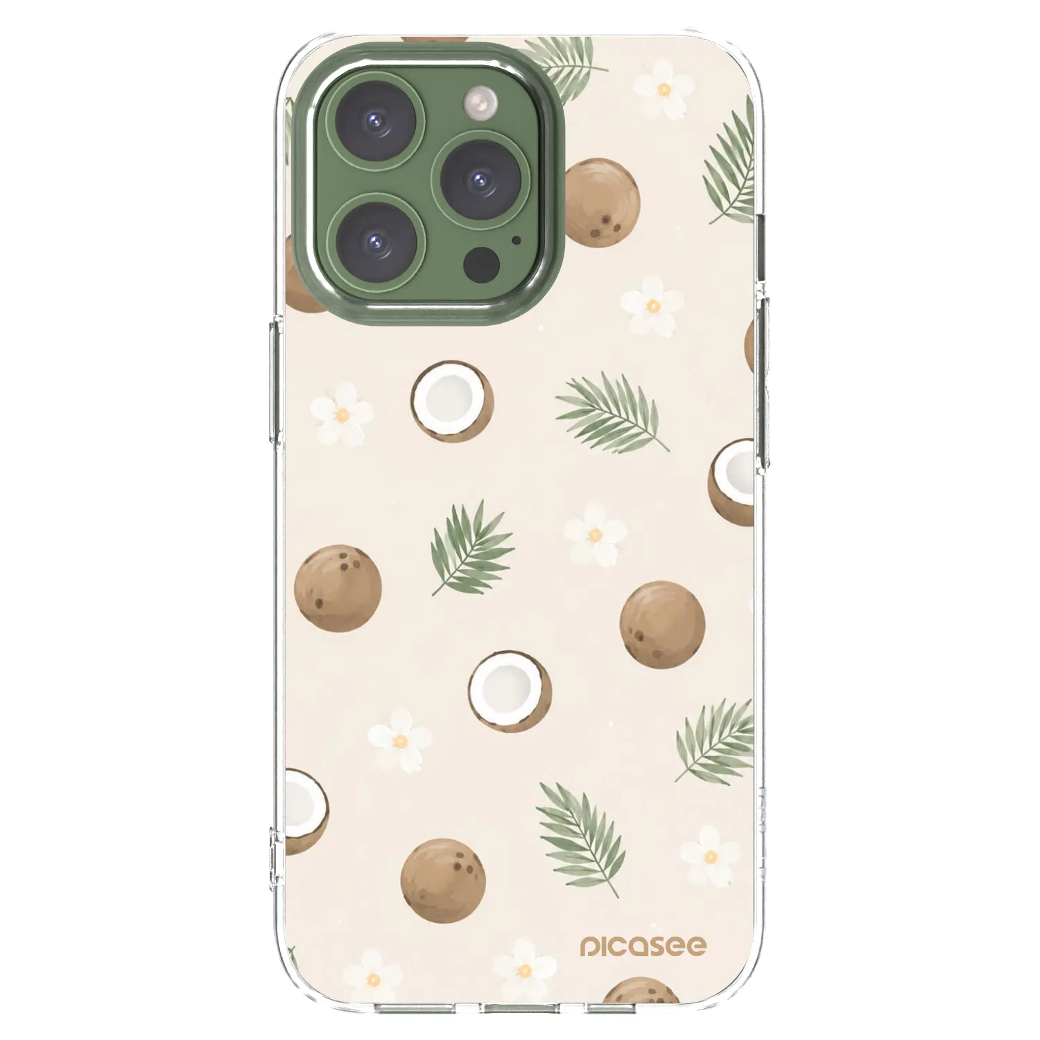 Picasee silikonowe przeźroczyste etui na Apple iPhone 13 Pro - Coconut Breeze