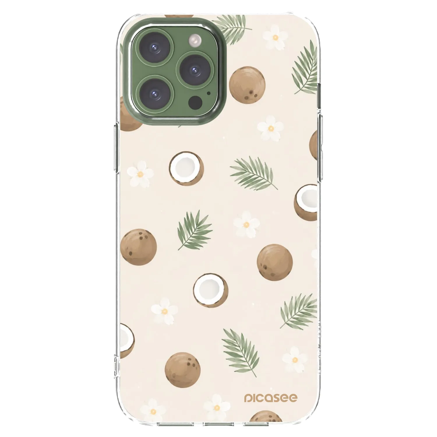 Picasee silikonowe przeźroczyste etui na Apple iPhone 13 Pro Max - Coconut Breeze