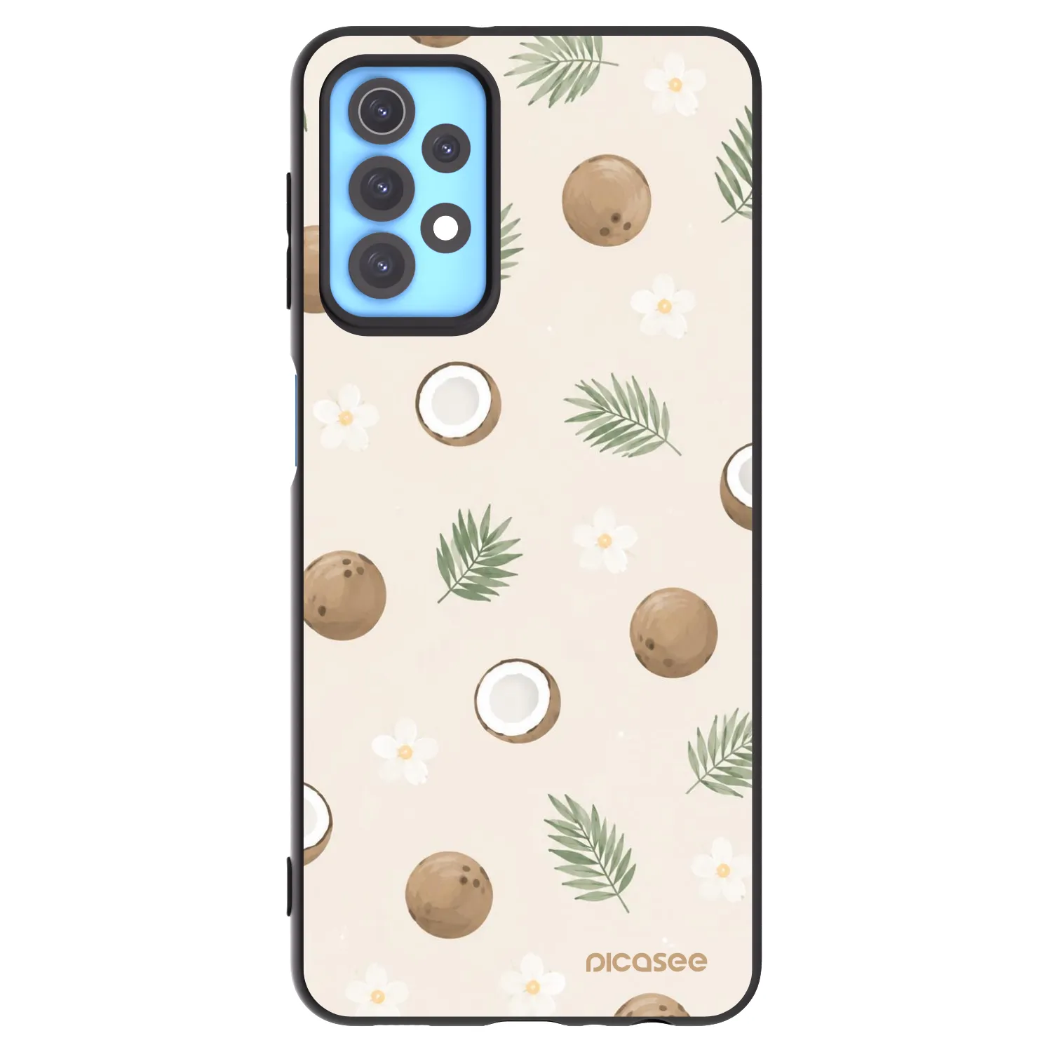 Picasee silikonowe czarne etui na Samsung Galaxy A32 4G SM-A325F - Coconut Breeze