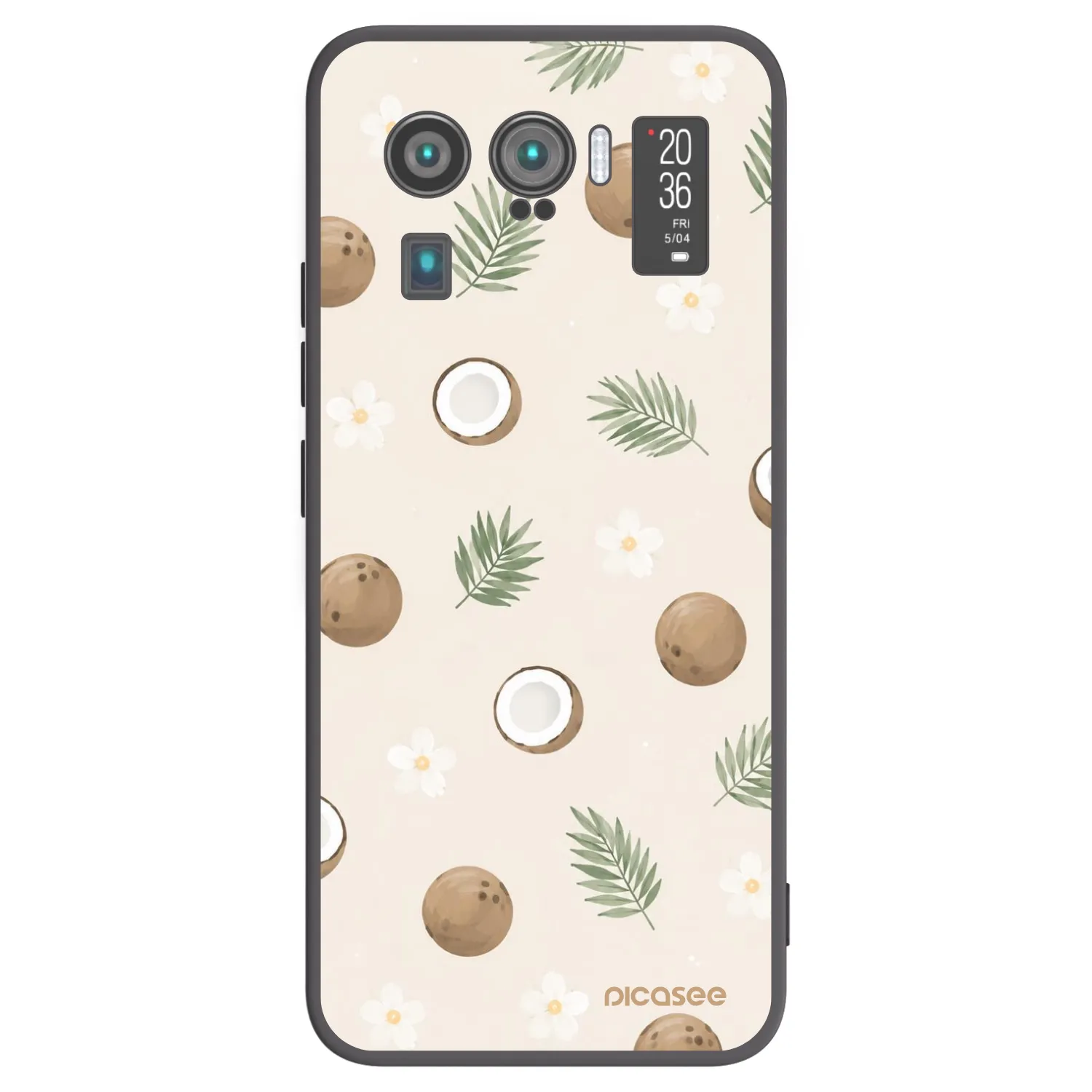 Picasee silikonowe czarne etui na Xiaomi Mi 11 Ultra - Coconut Breeze