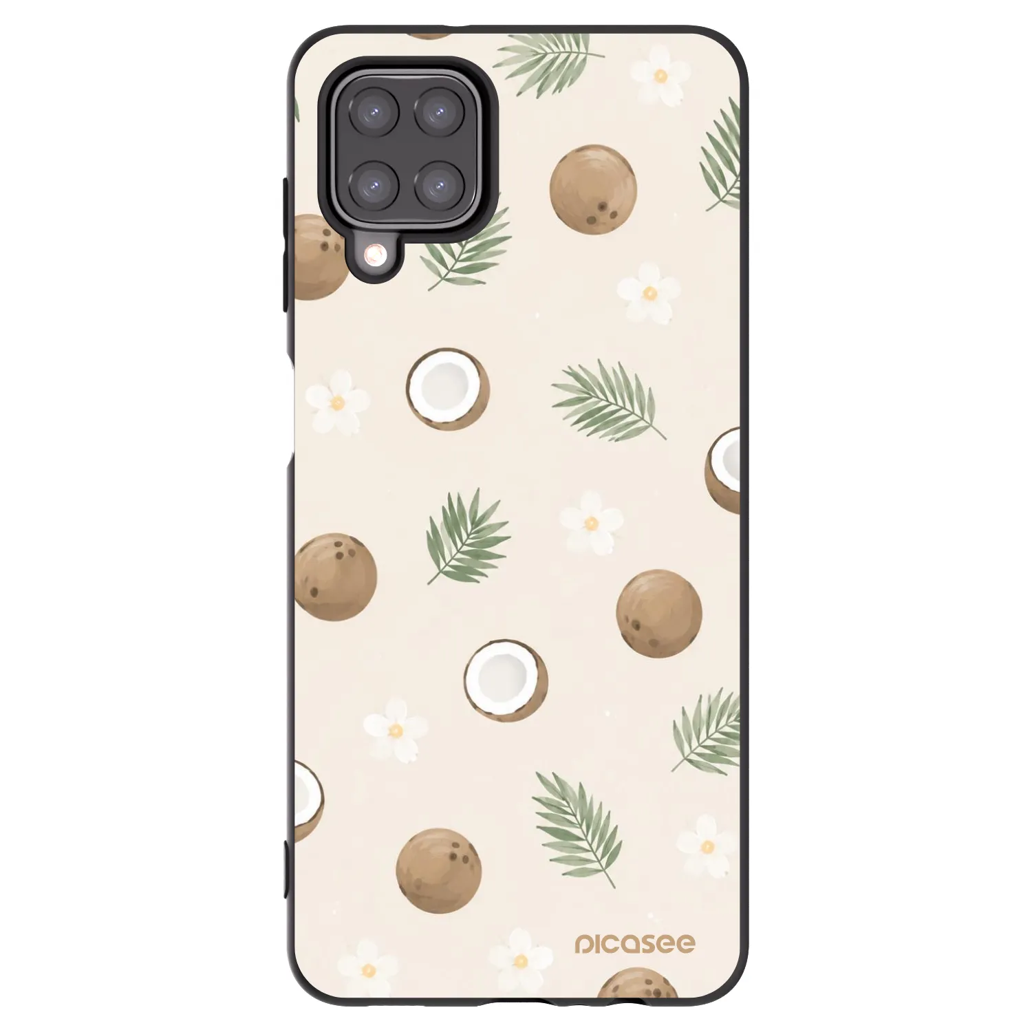Picasee silikonowe czarne etui na Samsung Galaxy M12 M127F - Coconut Breeze