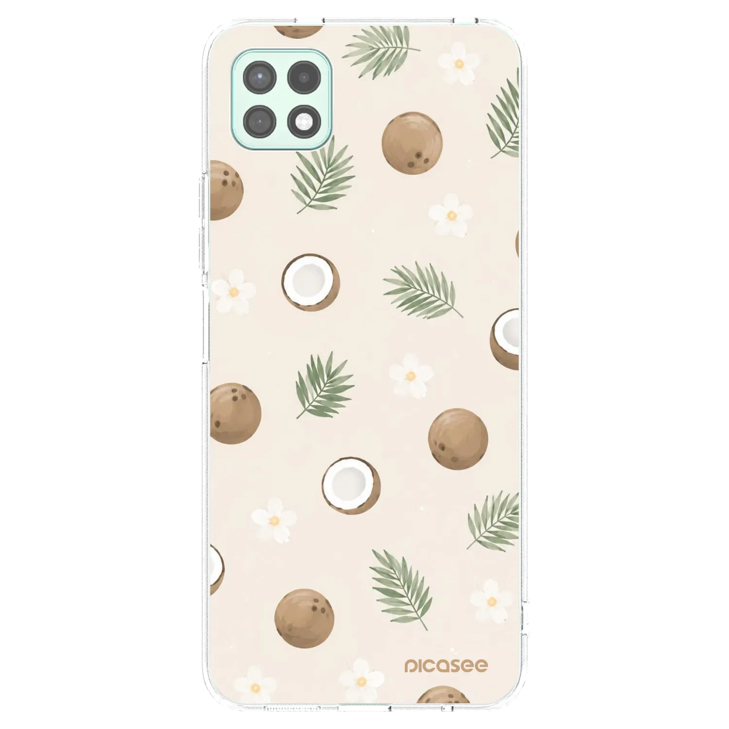 Picasee silikonowe przeźroczyste etui na Samsung Galaxy A22 A226B 5G - Coconut Breeze