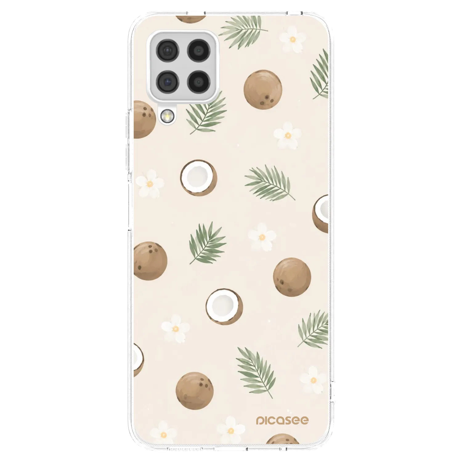 Picasee silikonowe przeźroczyste etui na Samsung Galaxy A22 A225F 4G - Coconut Breeze