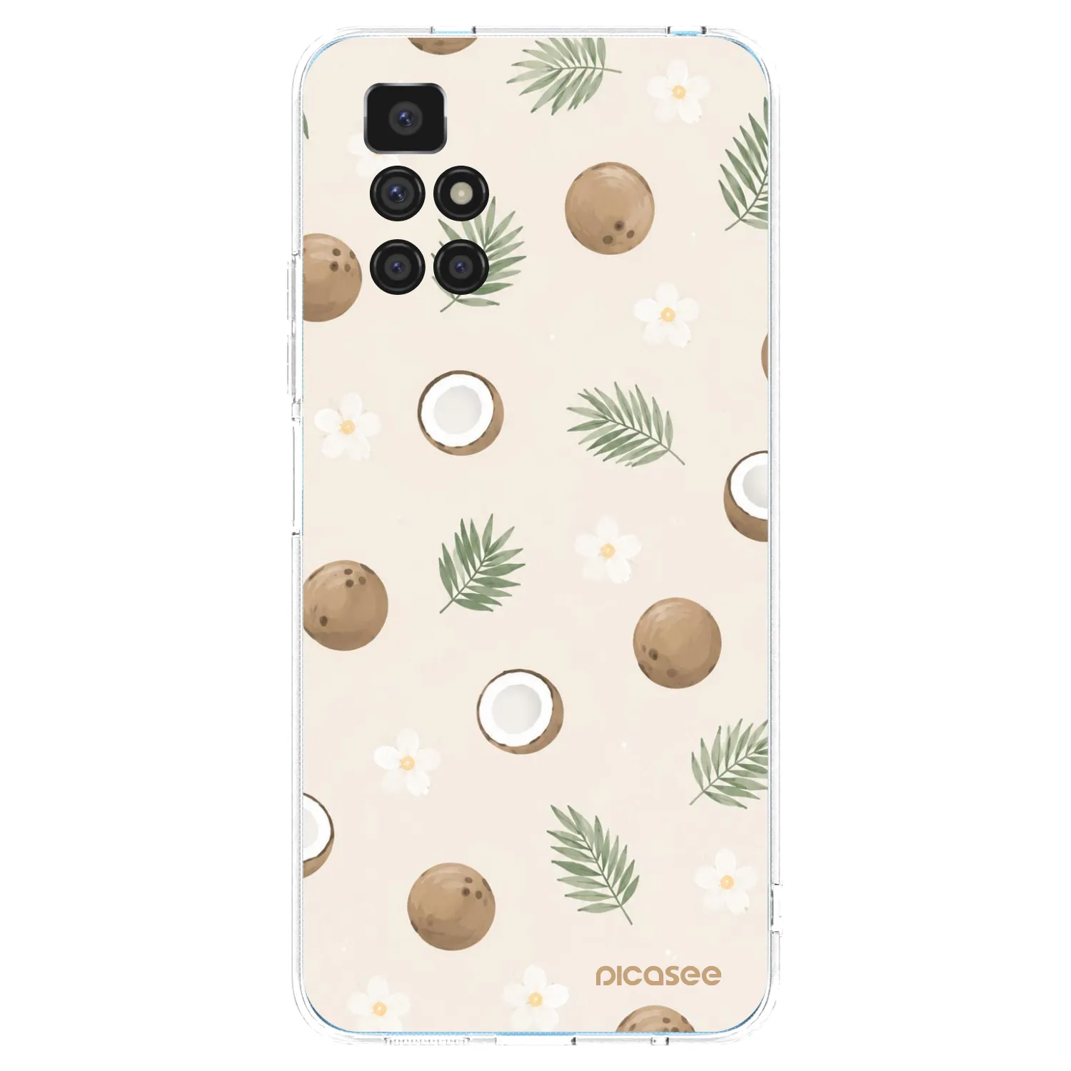 Picasee silikonowe przeźroczyste etui na Xiaomi Redmi 10 - Coconut Breeze