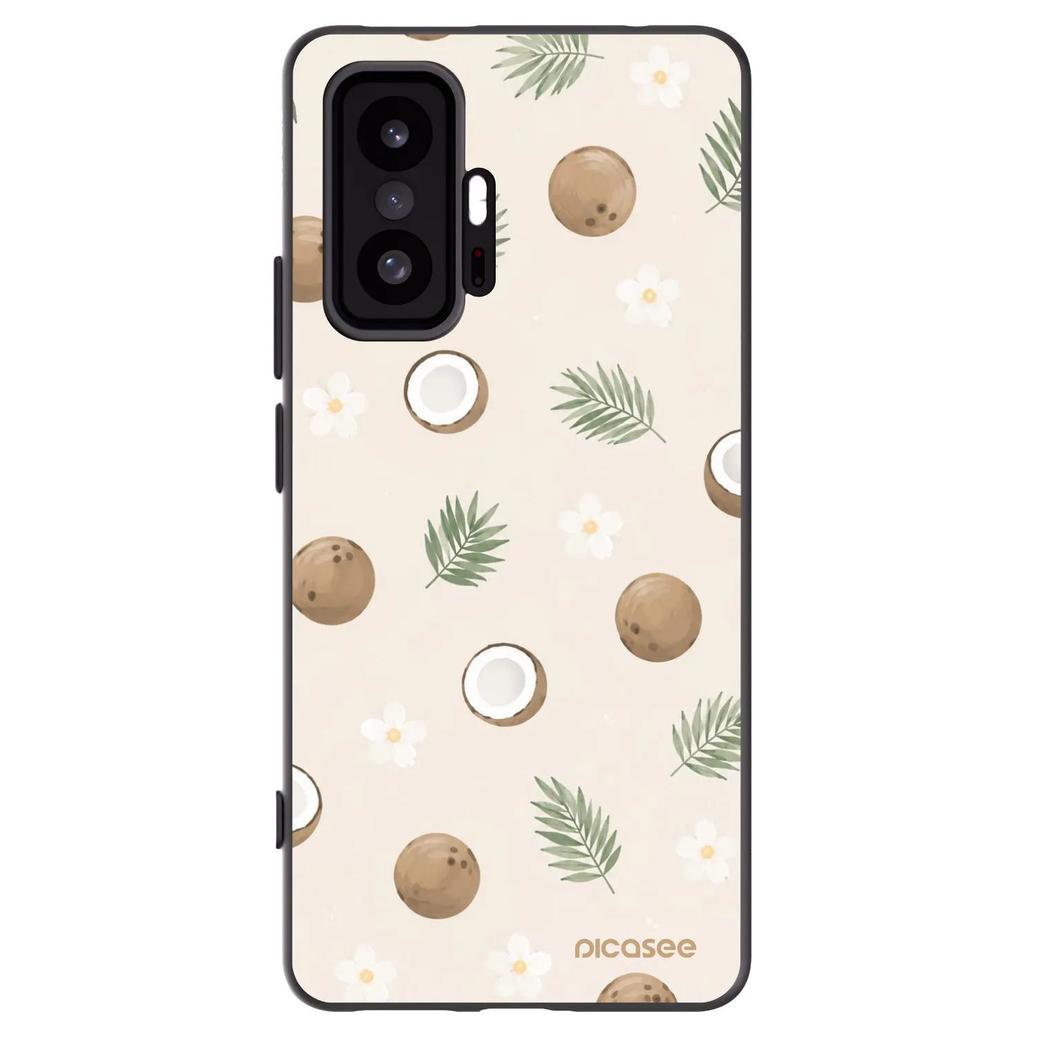 Picasee silikonowe czarne etui na Xiaomi 11T - Coconut Breeze