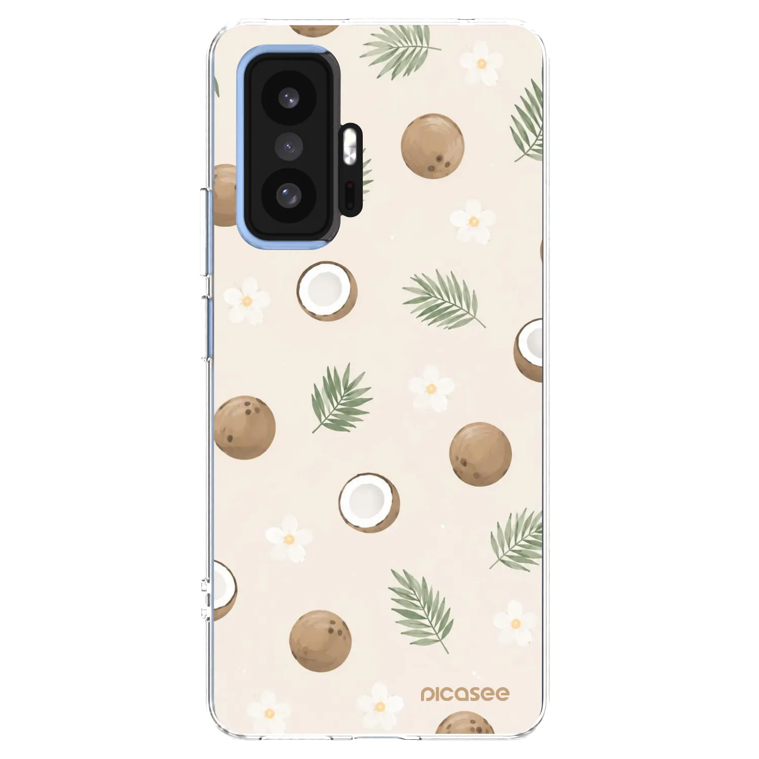 Picasee silikonowe przeźroczyste etui na Xiaomi 11T Pro - Coconut Breeze