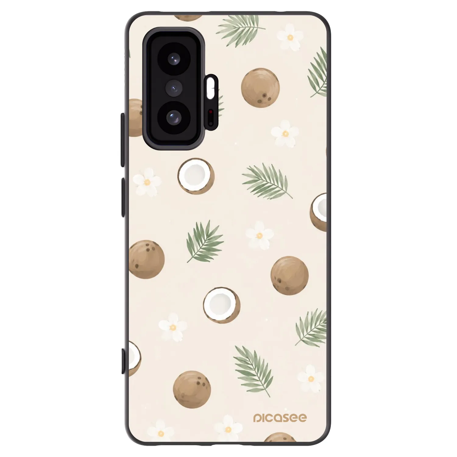 Picasee silikonowe czarne etui na Xiaomi 11T Pro - Coconut Breeze