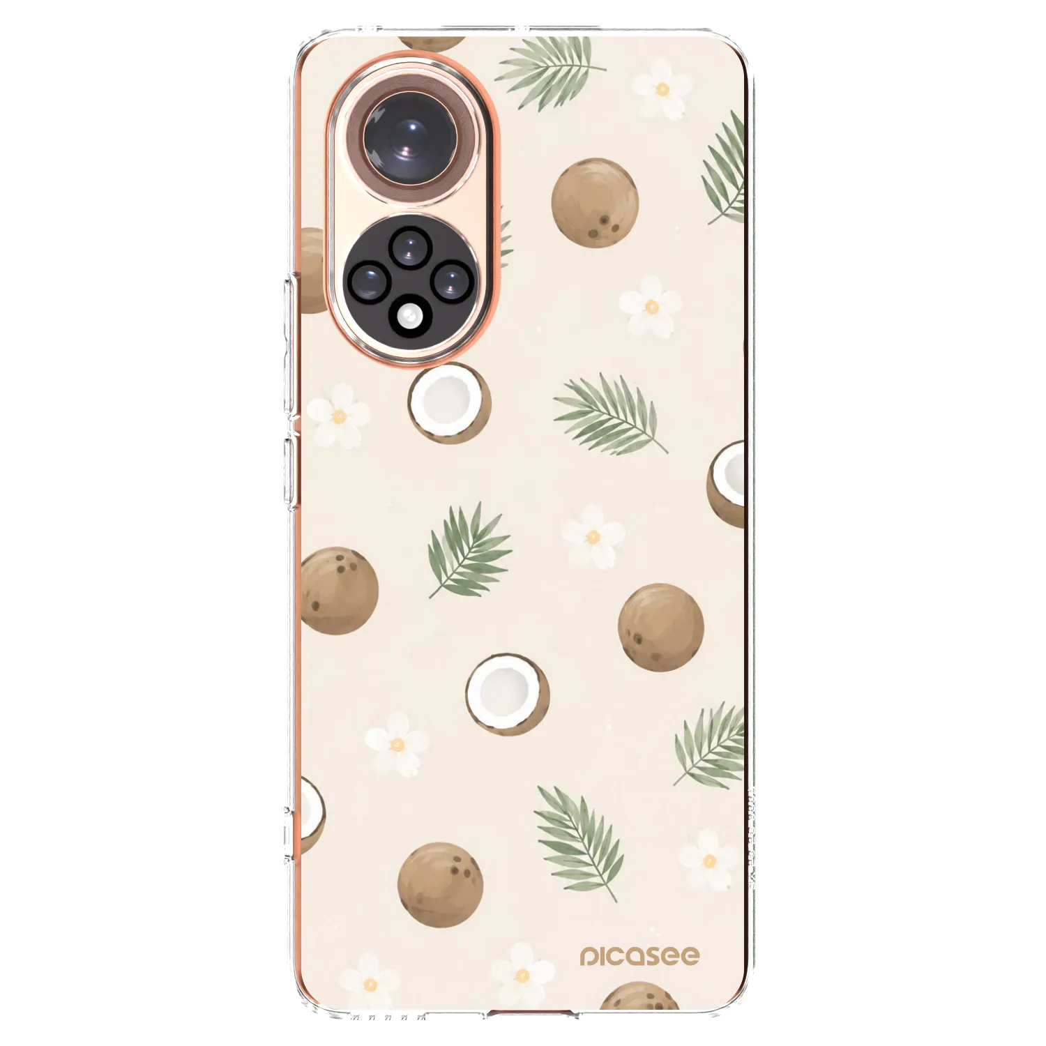 Picasee silikonowe przeźroczyste etui na Honor 50 5G - Coconut Breeze
