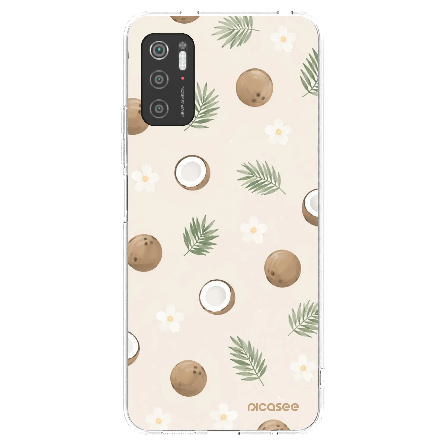Picasee silikonowe przeźroczyste etui na Xiaomi Poco M3 Pro 5G - Coconut Breeze