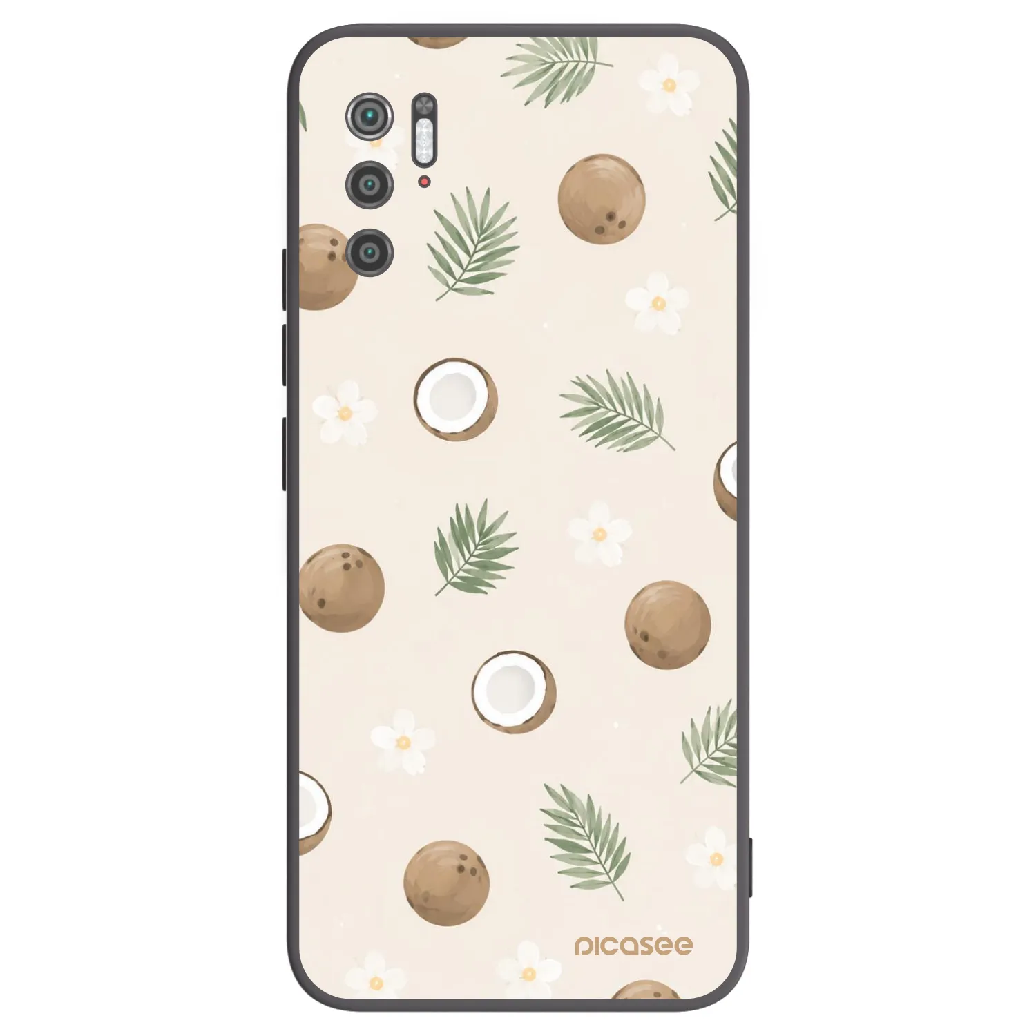 Picasee silikonowe czarne etui na Xiaomi Poco M3 Pro 5G - Coconut Breeze