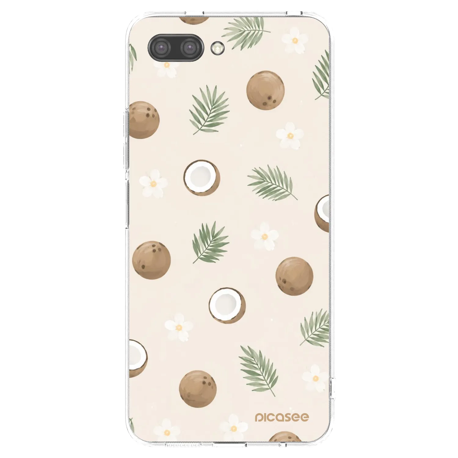 Picasee silikonowe przeźroczyste etui na Honor 10 - Coconut Breeze