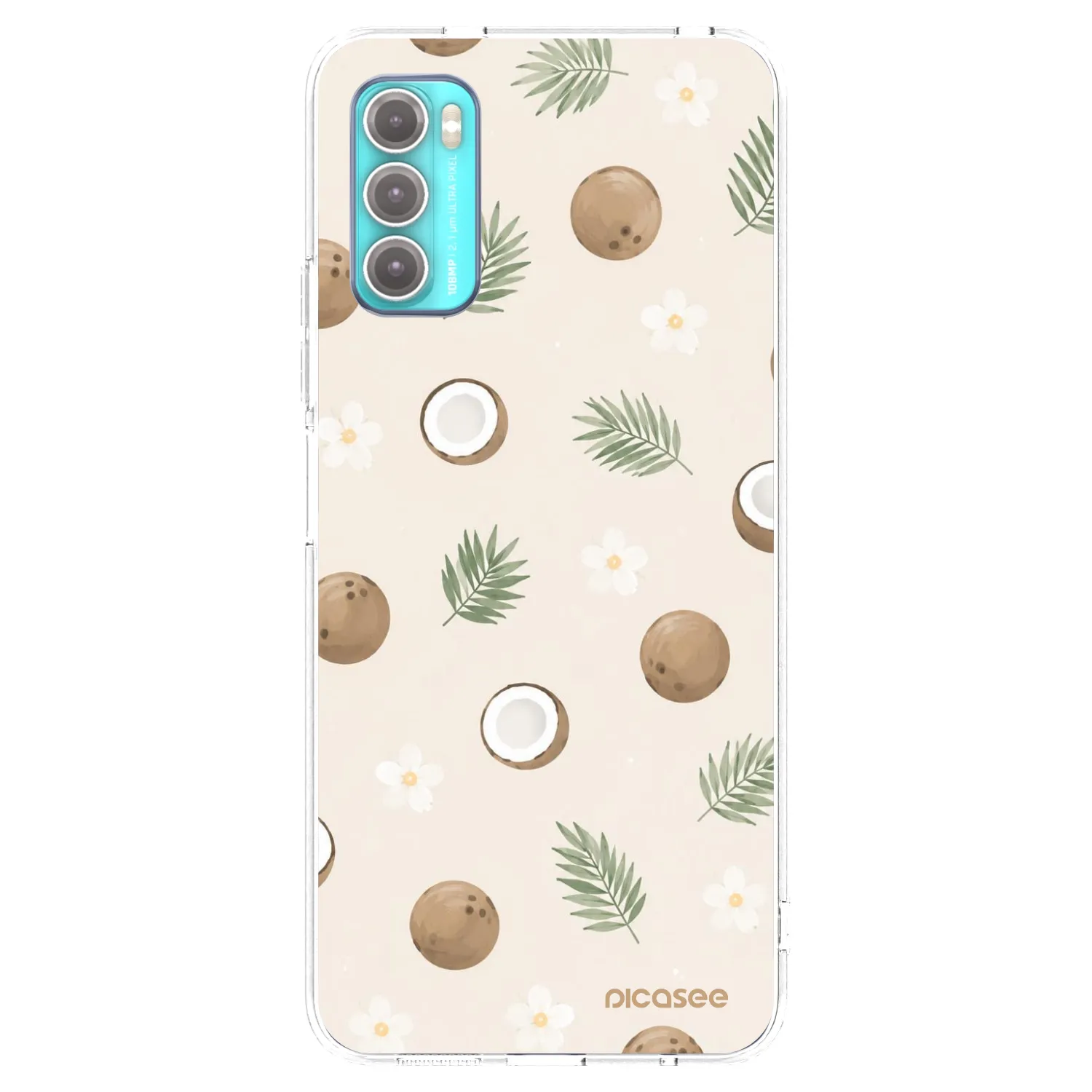 Picasee silikonowe przeźroczyste etui na Motorola Moto G60 - Coconut Breeze