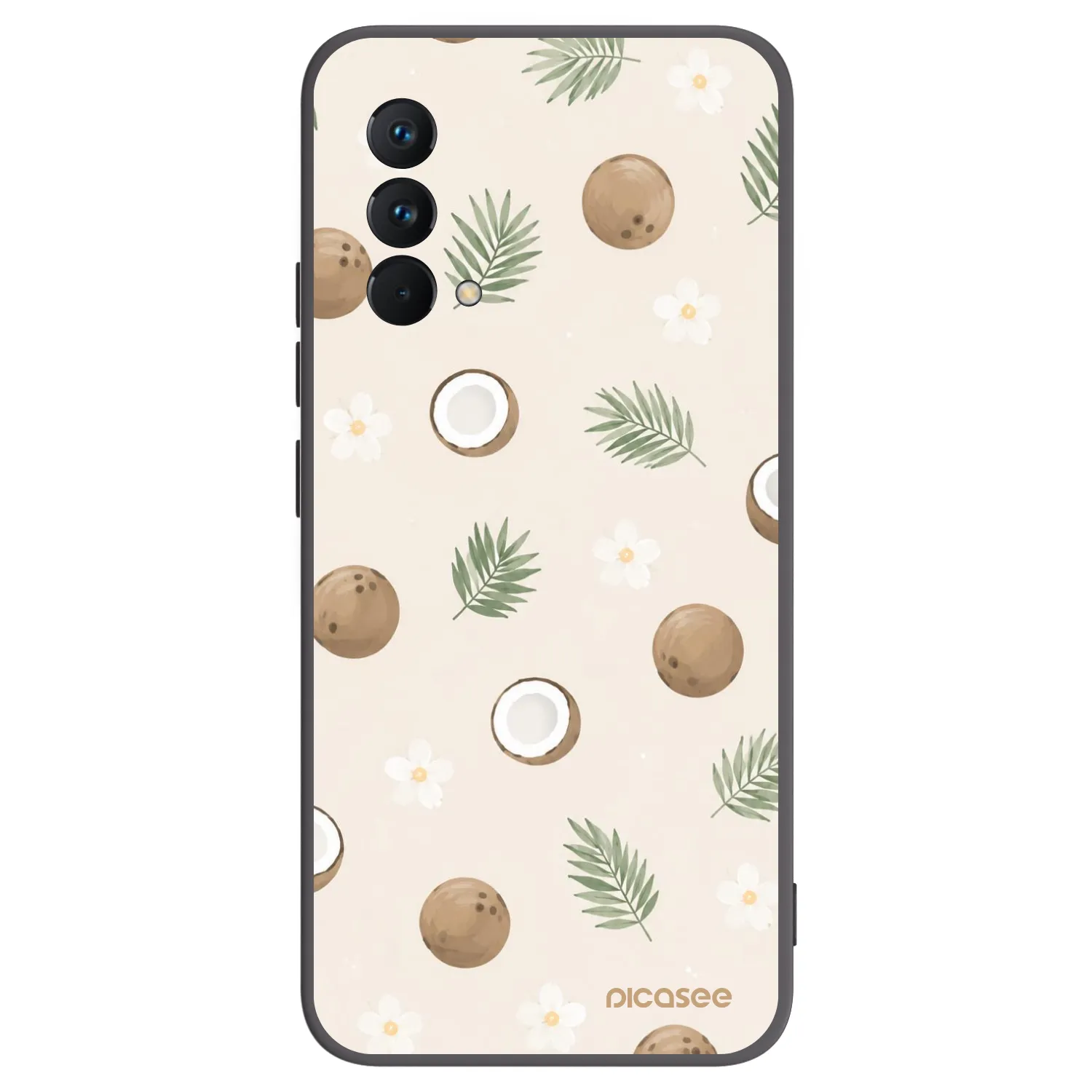 Picasee silikonowe czarne etui na Realme GT Master Edition 5G - Coconut Breeze