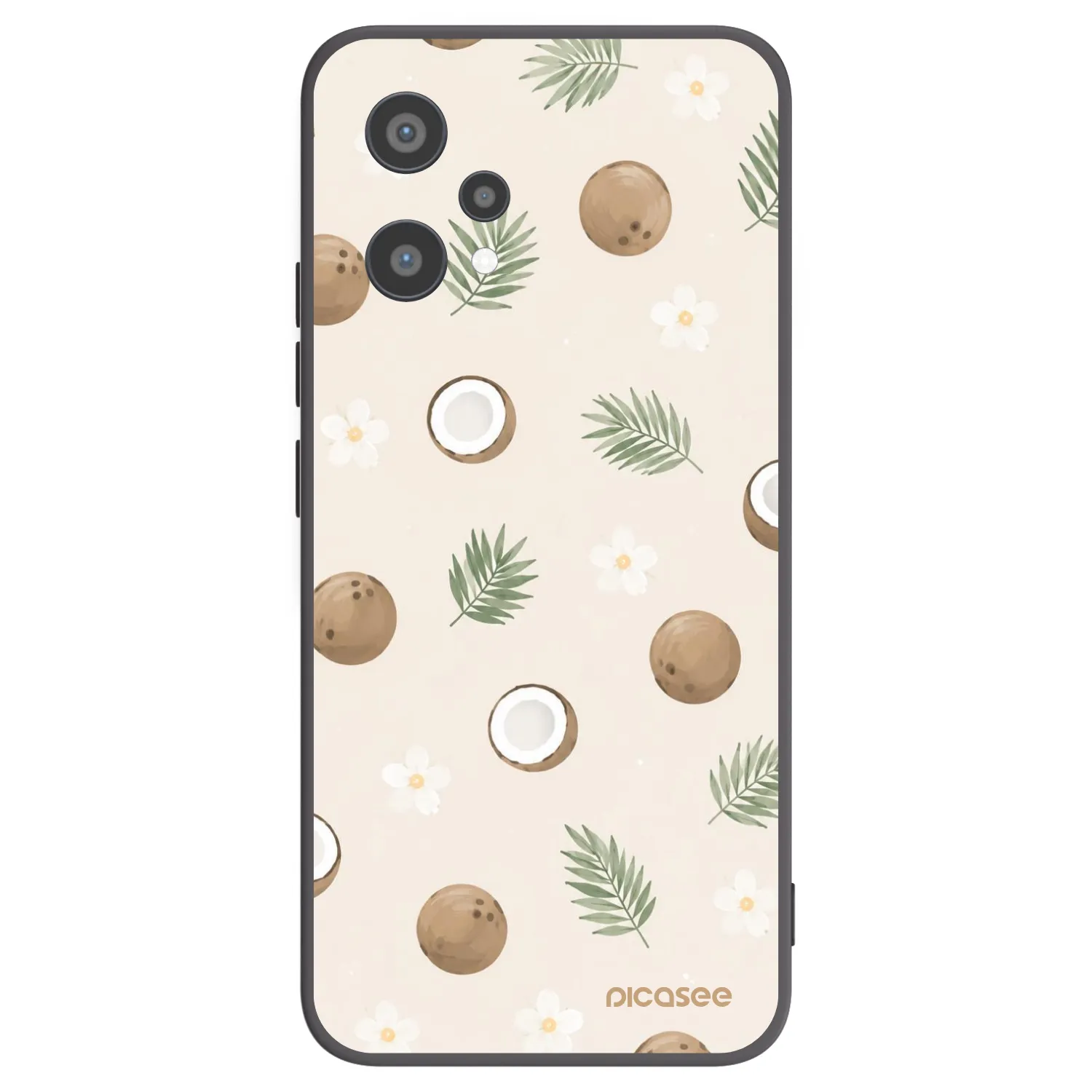Picasee silikonowe czarne etui na Realme 9 Pro 5G - Coconut Breeze