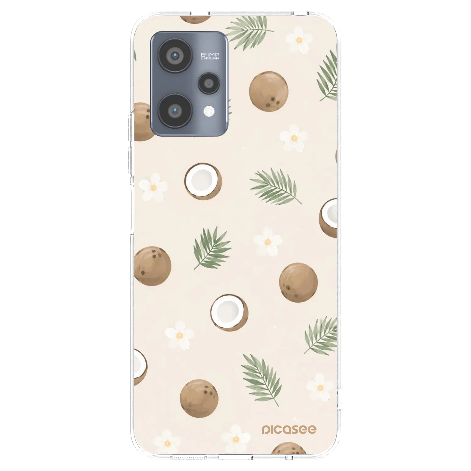Picasee silikonowe przeźroczyste etui na Realme 9 Pro 5G - Coconut Breeze