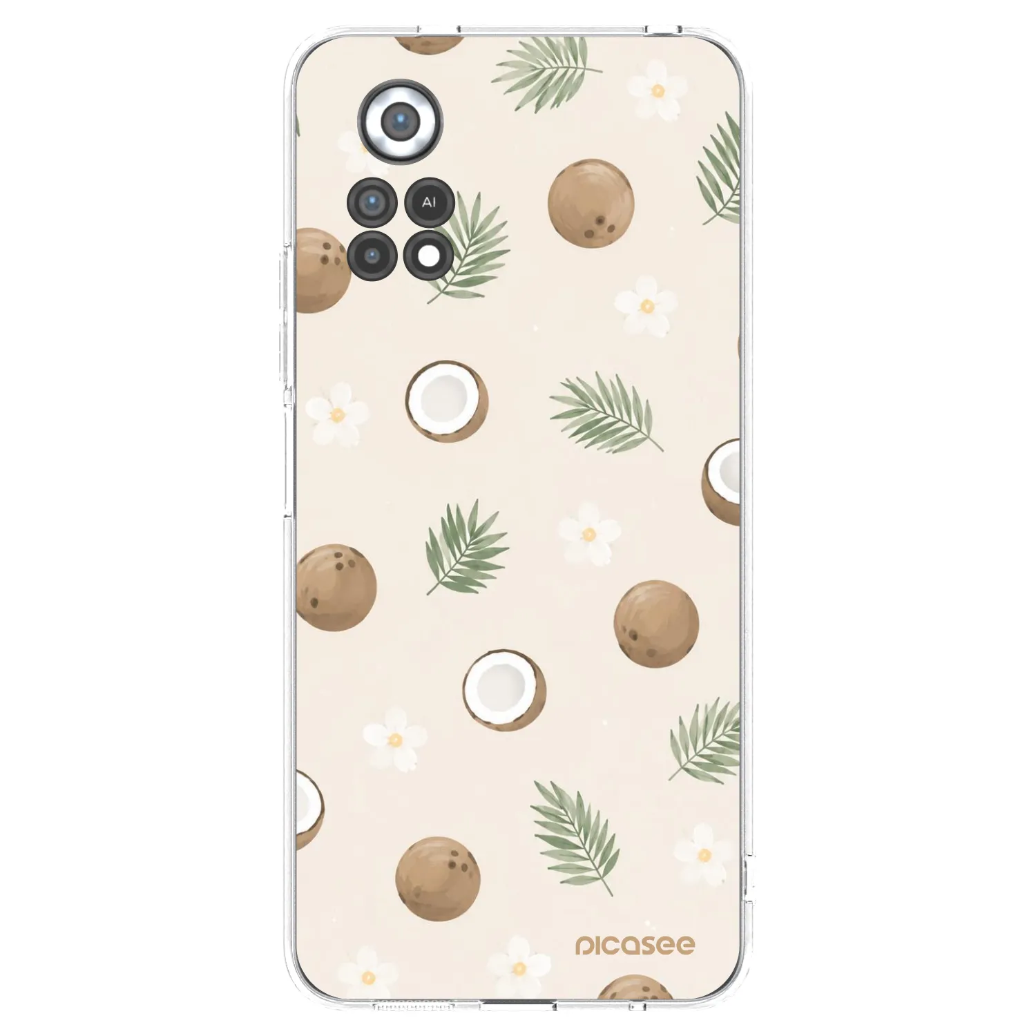 Picasee silikonowe przeźroczyste etui na Xiaomi Poco X4 Pro 5G - Coconut Breeze