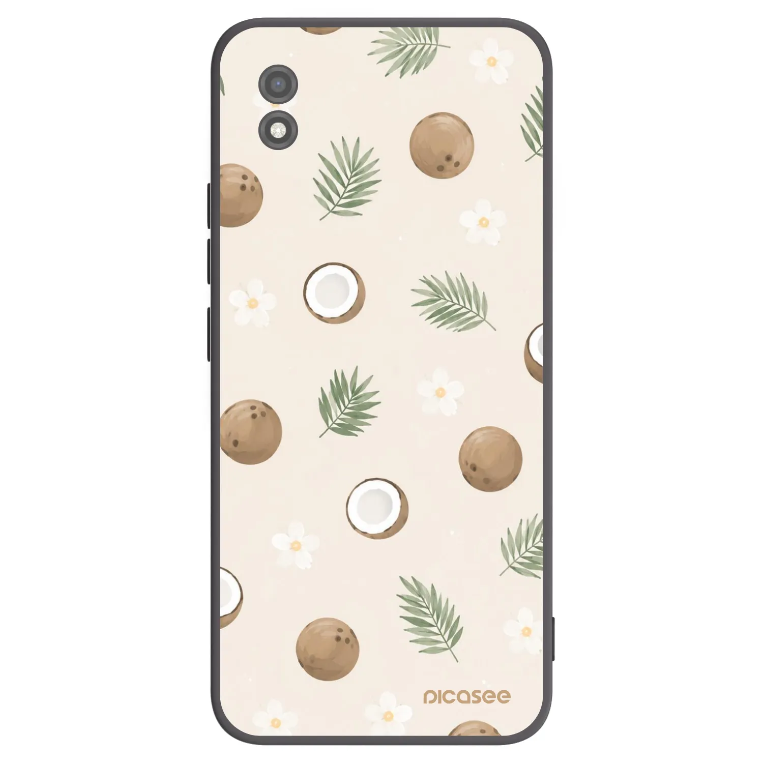 Picasee silikonowe czarne etui na Realme C11 (2021) - Coconut Breeze