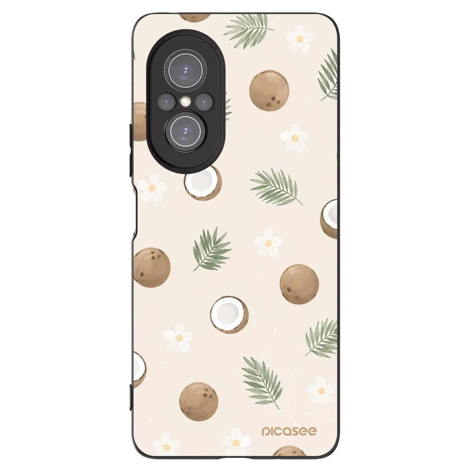 Picasee silikonowe czarne etui na Huawei Nova 9 SE - Coconut Breeze
