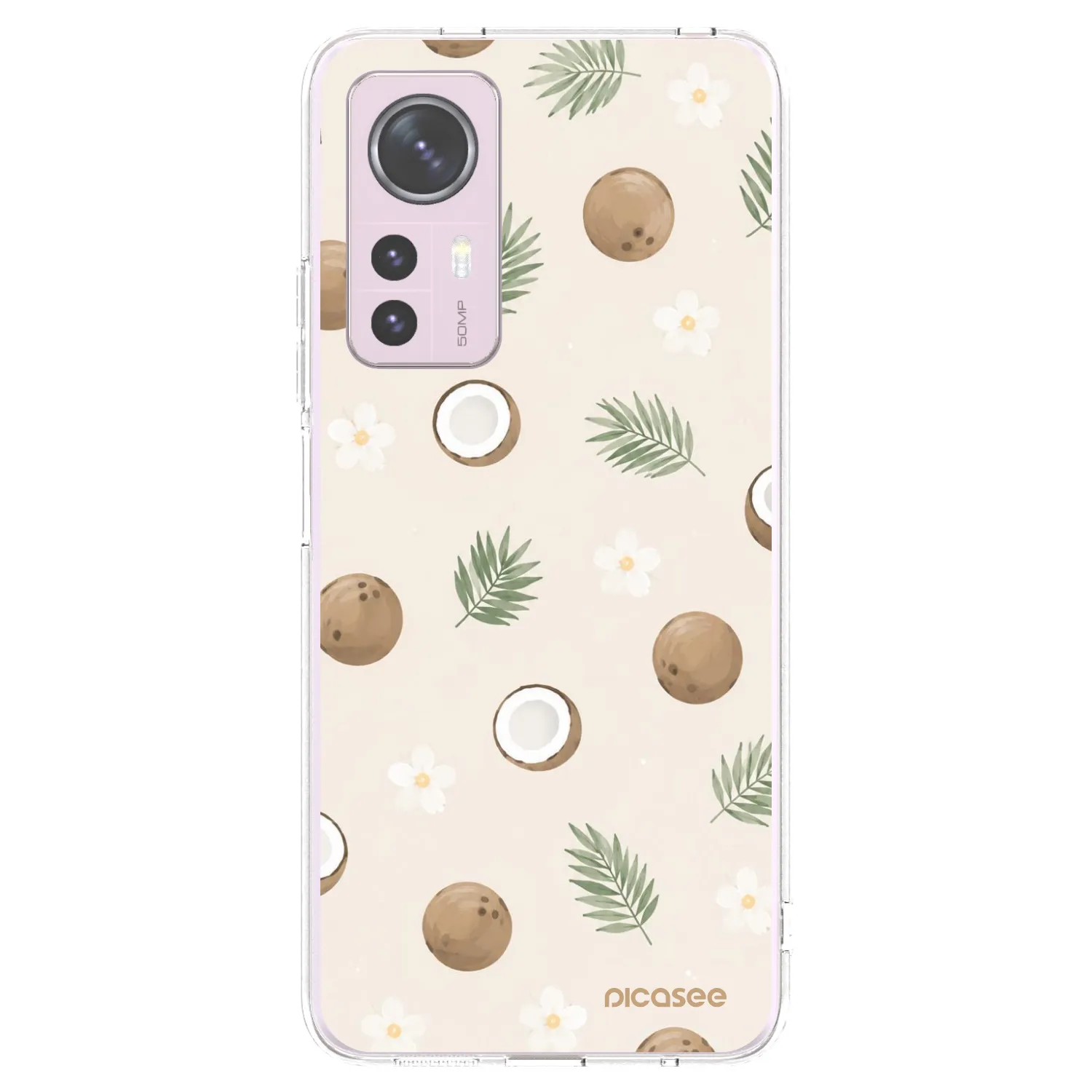 Picasee silikonowe przeźroczyste etui na Xiaomi 12 - Coconut Breeze