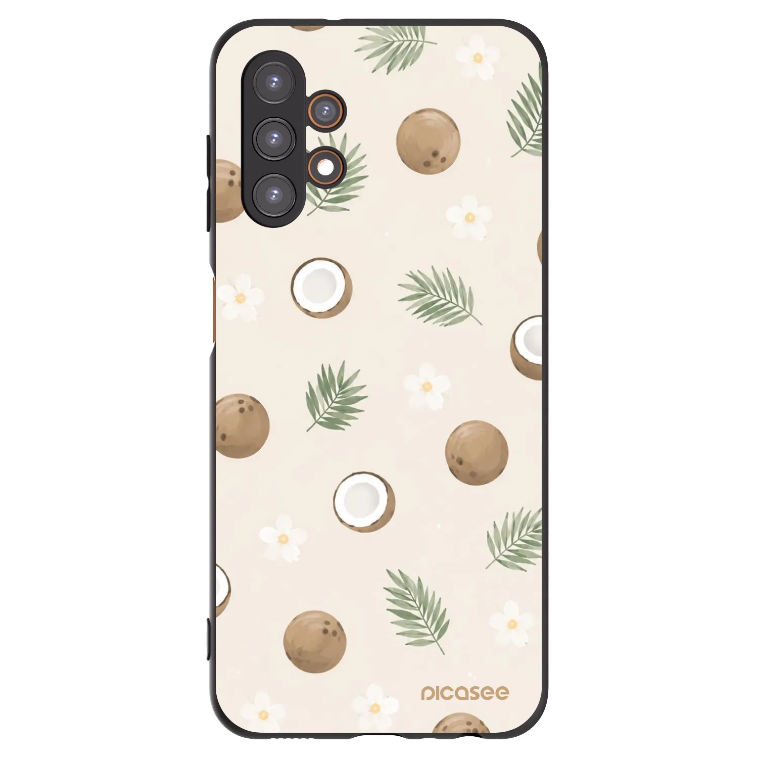 Picasee silikonowe czarne etui na Samsung Galaxy A13 4G A135 - Coconut Breeze