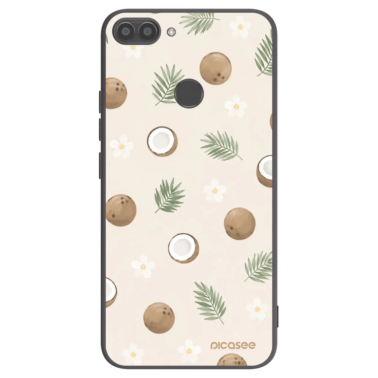 Picasee silikonowe czarne etui na Huawei P Smart - Coconut Breeze