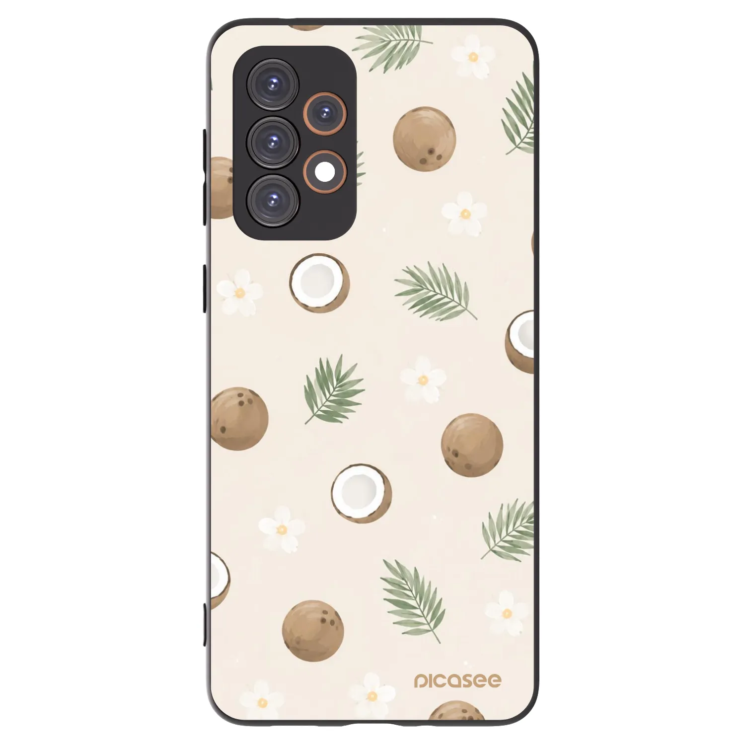Picasee silikonowe czarne etui na Samsung Galaxy A33 5G A336 - Coconut Breeze