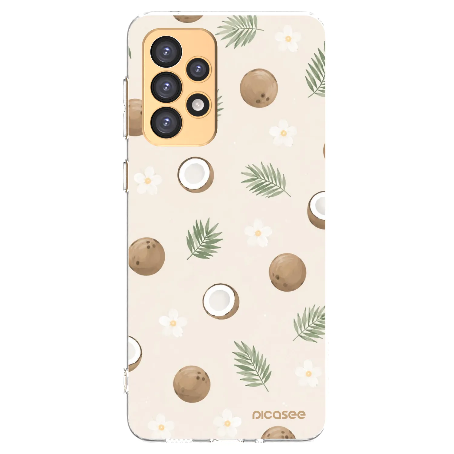 Picasee silikonowe przeźroczyste etui na Samsung Galaxy A33 5G A336 - Coconut Breeze