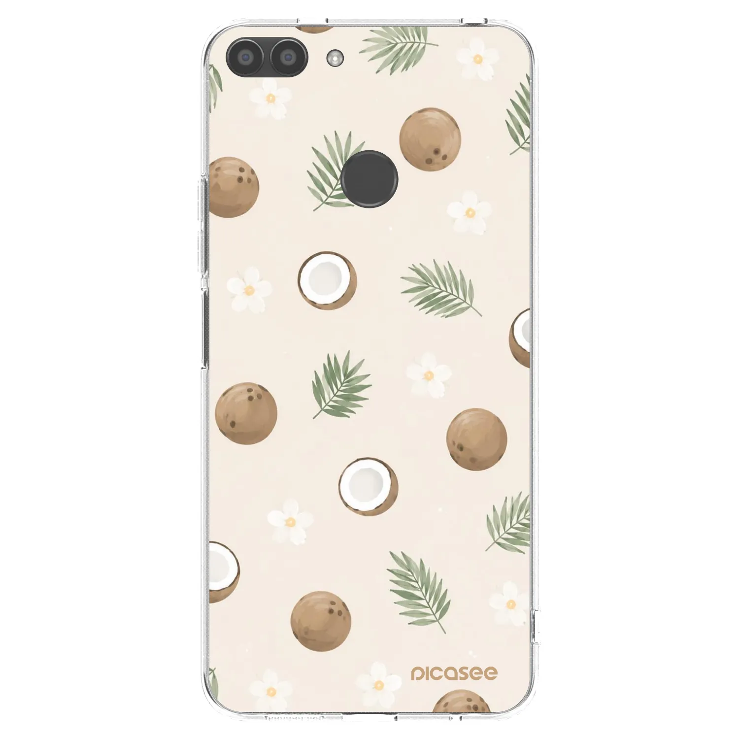 Picasee silikonowe przeźroczyste etui na Huawei P Smart - Coconut Breeze