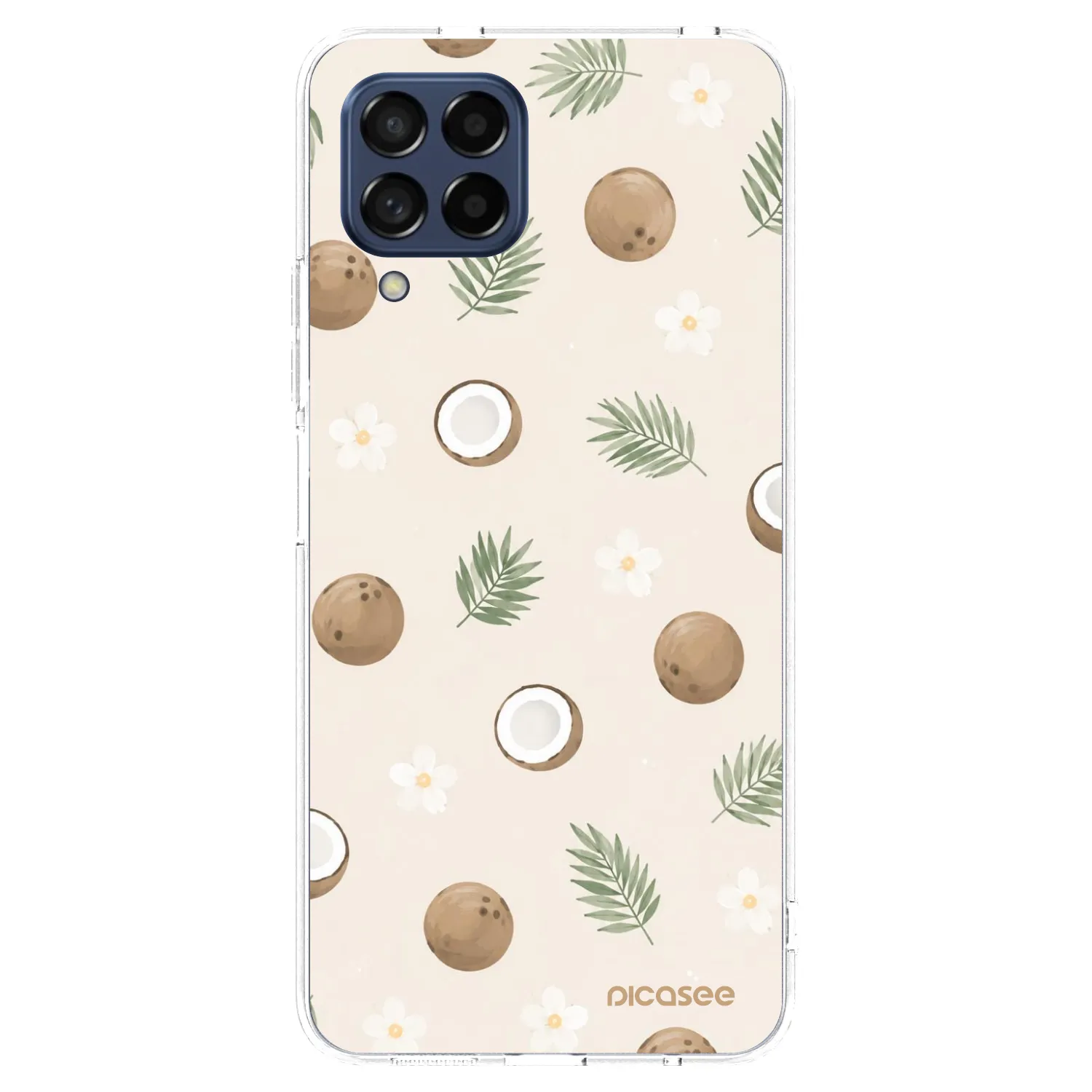 Picasee silikonowe przeźroczyste etui na Samsung Galaxy M53 5G - Coconut Breeze