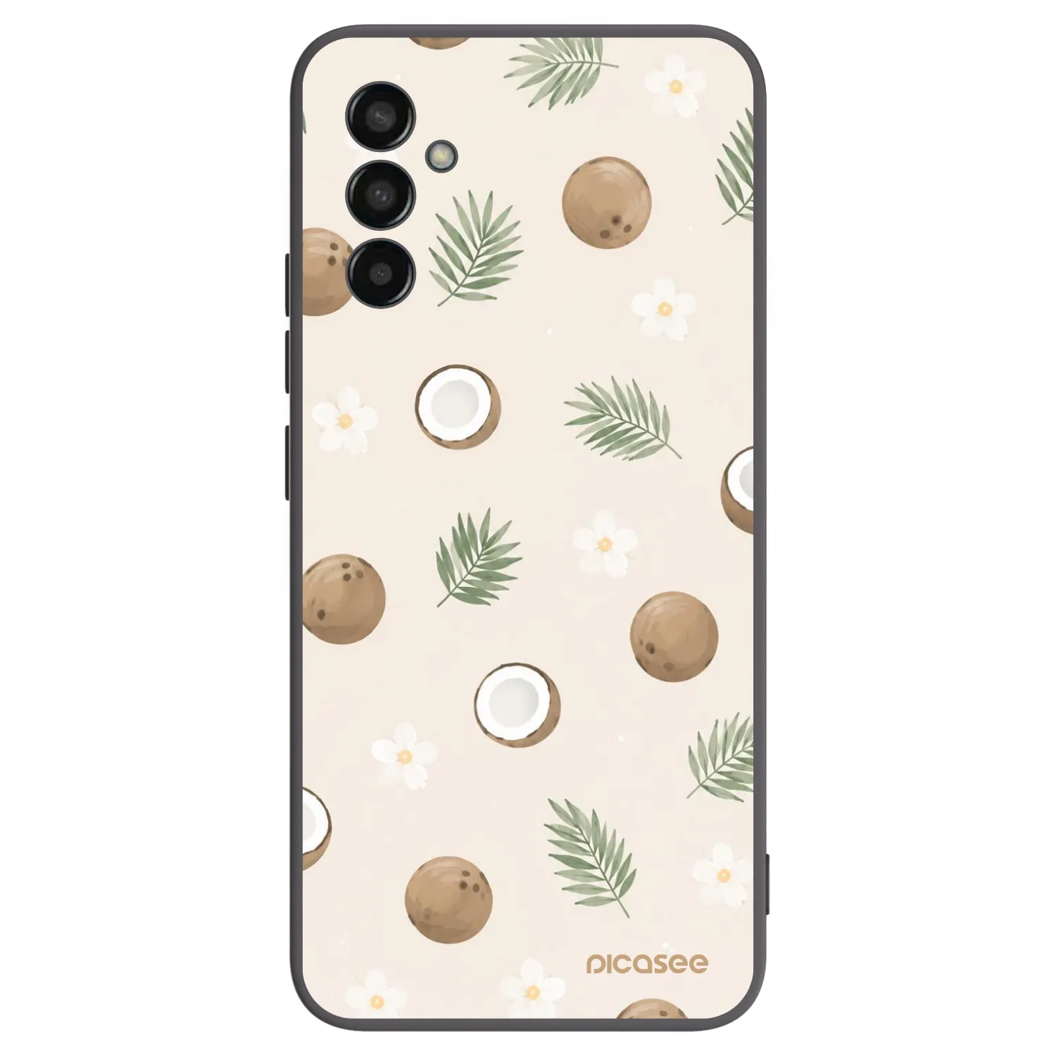 Picasee silikonowe czarne etui na Samsung Galaxy M13 M135F - Coconut Breeze