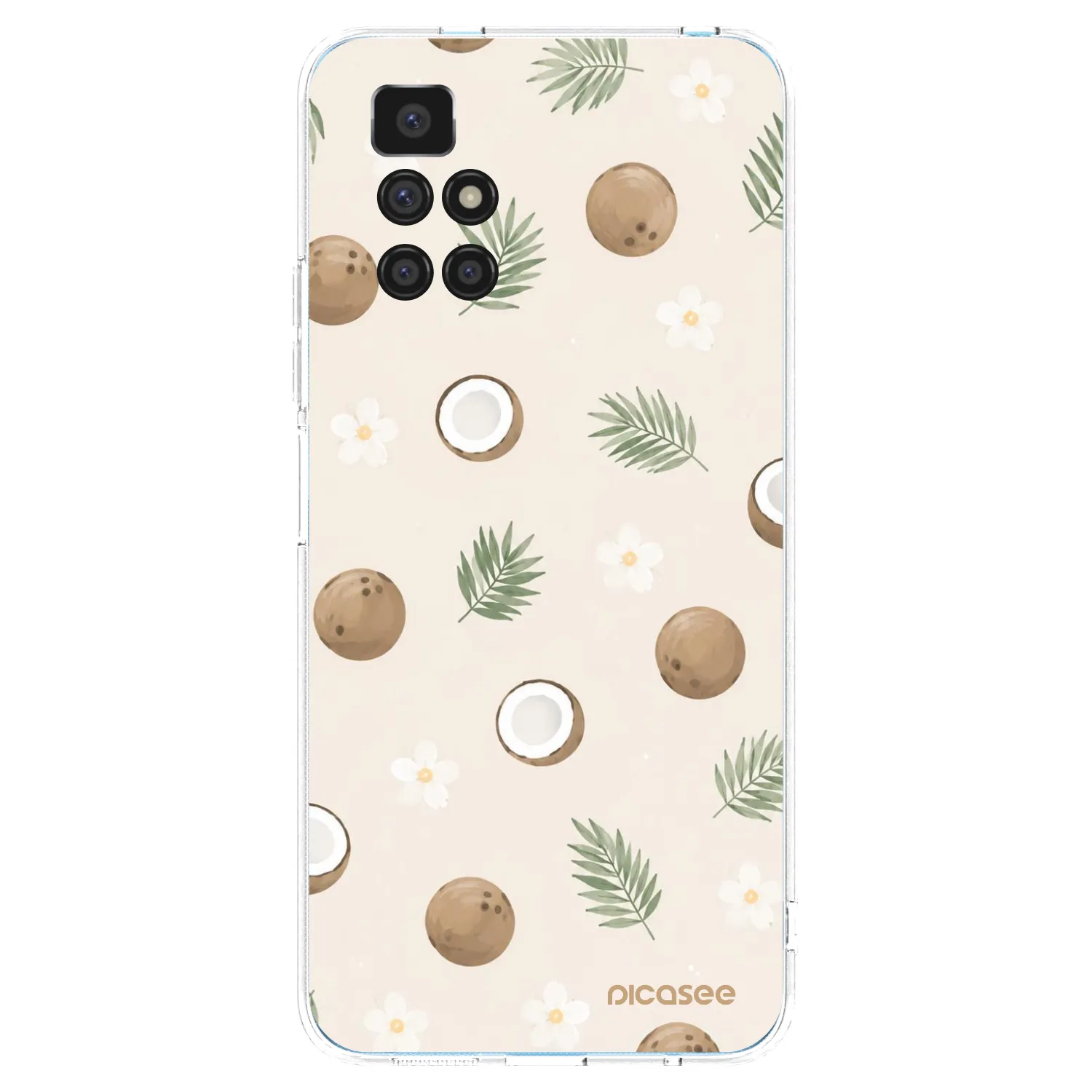 Picasee silikonowe przeźroczyste etui na Xiaomi Redmi 10 (2022) - Coconut Breeze