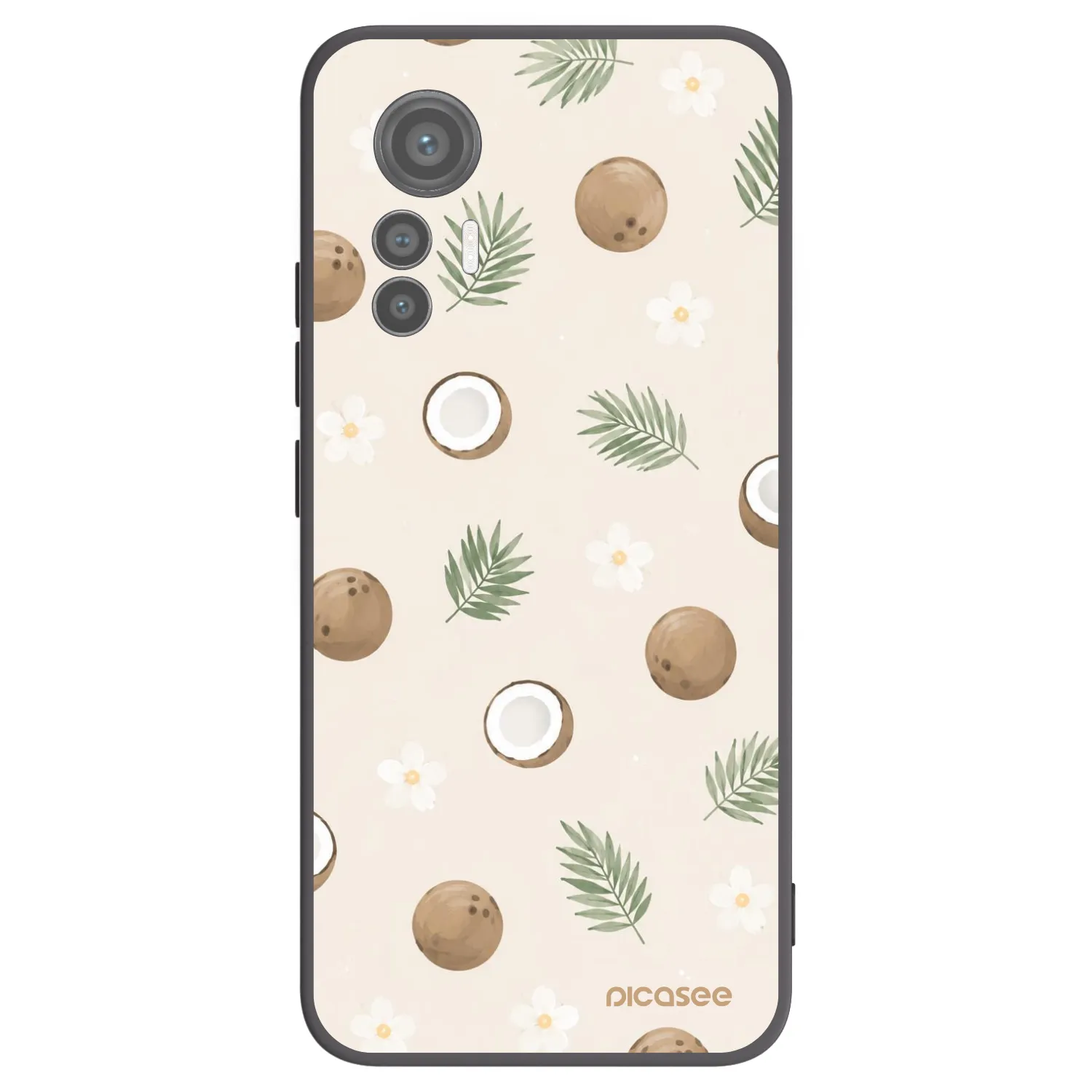 Picasee silikonowe czarne etui na Xiaomi 12 Lite - Coconut Breeze