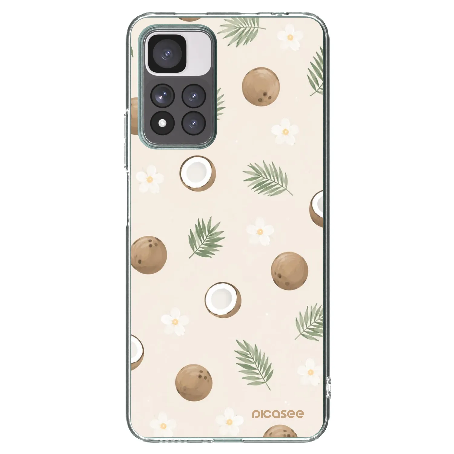 Picasee silikonowe przeźroczyste etui na Xiaomi Redmi Note 11 Pro+ 5G - Coconut Breeze